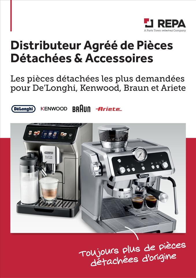 PIÈCES DÉTACHÉES D'ORIGINE DE LONGHI GROUP 07/2024